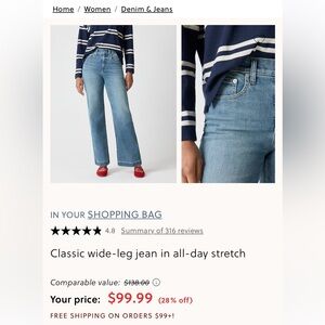 J. Crew Light Blue Flare Jeans